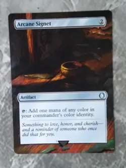 Arcane Signet #752 MTG Fallout Hand Painted Borderless Extended Full Altered Art - Image 2