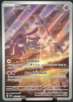 Mesprit 204/191 Surging Sparks Illustration Rare Holo IR Pokemon TCG NM - Image 1