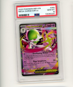 2025 POKEMON MEG EN-MEGA EVOLUTION #060 MEGA GARDEVOIR EX PSA 10 - Image 1