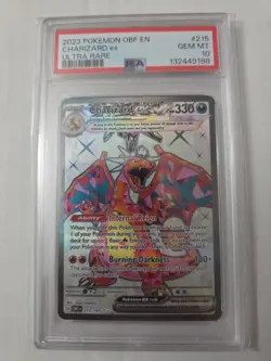PSA 10 - 2023 Pokemon Obsidian Flames CHARIZARD EX #215 - Image 1