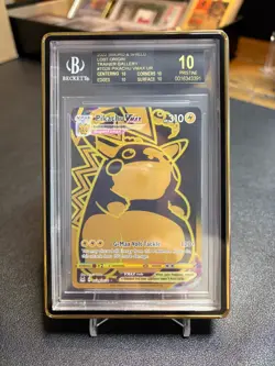 Pikachu VMAX Lost Origin #TG29 Trainer Gallery BGS Black Label 10 POP 1 - Image 1