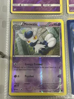 Pokemon TCG 2016 Meowstic 59/122 Reverse Holo Rare Breakpoint NM/LP - Image 1