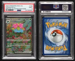 Venusaur ex Special Illustration Rare Pokemon Scarlet & Violet 151 MEW PSA 9 - Image 3