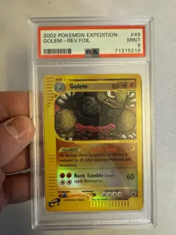 2002 Pokemon - Golem - Reverse Holo Rare - E Reader Expedition 49/165 PSA 9 MINT - Image 2