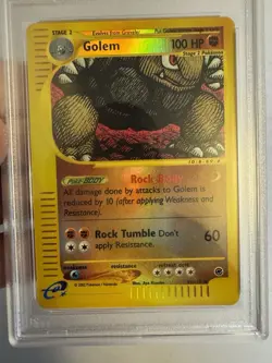 2002 Pokemon - Golem - Reverse Holo Rare - E Reader Expedition 49/165 PSA 9 MINT - Image 3