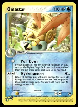 Pokemon TCG Sandstorm #19/100 Omastar LP - Image 1