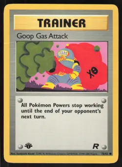 Pokemon TCG Team Rocket #78/82 Goop Gas Attack 1st Edition HP - Image 1