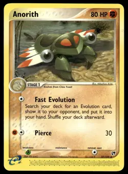 Pokemon TCG Sandstorm #27/100 Anorith LP - Image 1