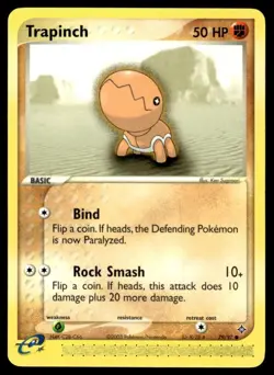 Pokemon TCG Dragon #79/97 Trapinch LP - Image 1