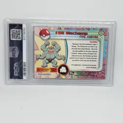 2000 Pokemon Topps Chrome Machamp #68 Pokemon T.V. - PSA 5 - Image 3
