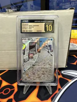 2023 Pokemon Japanese Scarlet & Violet EX AR Slowpoke #82 CGC 10 PRISTINE - Image 1