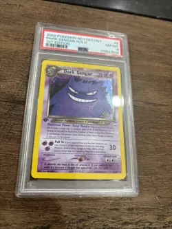 2002 POKEMON NEO DESTINY 1ST EDITION #6 DARK GENGAR-HOLO PSA 8 - Image 2