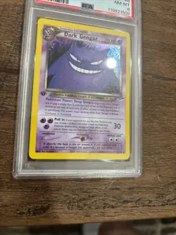 2002 POKEMON NEO DESTINY 1ST EDITION #6 DARK GENGAR-HOLO PSA 8 - Image 3