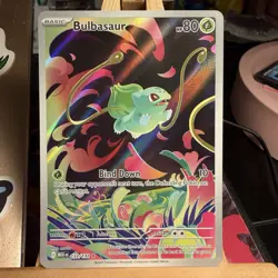 Bulbasaur 133/132 Mega Evolution Illustration Rare Full Art Pokemon TCG MINT - Image 1