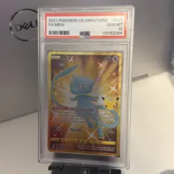 Pokemon TCG 2021 Celebrations Mew 025/025 Gold Full Art PSA 10 - Image 1