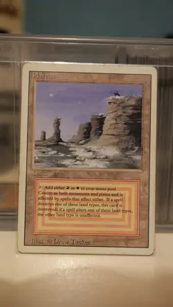 Plateau - Revised (3ED) 1994 - MTG Magic the Gathering - Rare DUAL LAND - Image 1