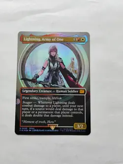 Lightning, Army of One (0320) (Borderless) Final Fantasy Foil - Image 1