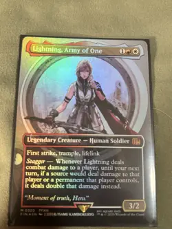 Lightning, Army of One (0320) (Borderless) Final Fantasy Foil - Image 1