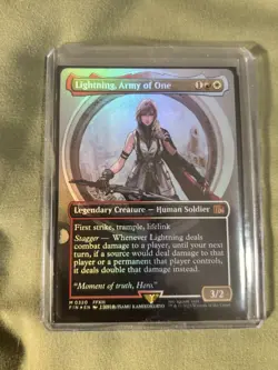 Lightning, Army of One (0320) (Borderless) Final Fantasy Foil - Image 2