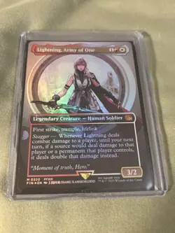Lightning, Army of One (0320) (Borderless) Final Fantasy Foil - Image 3