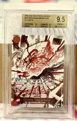One Piece CCG Divine Departure OP10-019 Royal Blood Alt Art BGS 9.5 Manga - Image 1