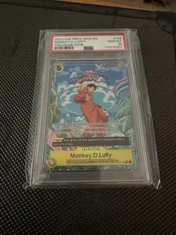 One Piece Monkey.D.Luffy OP07-109 Treasure Rare PSA 10 Gem English Edition - Image 2