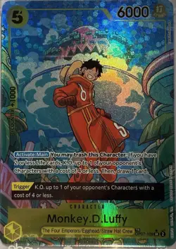 One Piece Monkey.D.Luffy OP07-109 Treasure Rare PSA 10 Gem English Edition - Image 2