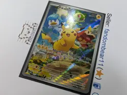 2023 Pikachu FULL ART Pokemon Center Promo card SVP027 Scarlet & Violet NM/LP - Image 4