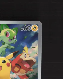 Pikachu SVP 027 Scarlet & Violet Full Art Black Star Promo Holo Pokemon Card LP+ - Image 4