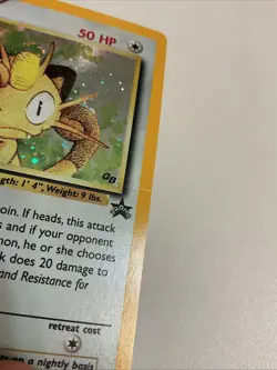 Meowth 10 GameBoy Holo Black Star Promo Pokemon 753 - Image 3