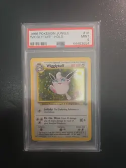 1999 Pokemon JUNGLE #16 WIGGLYTUFF - Holo PSA graded 9 - Image 1
