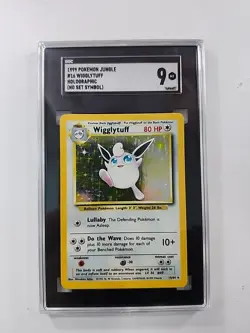 1999 POKEMON JUNGLE #16 WIGGLYTUFF-HOLO PSA 9 - Image 1