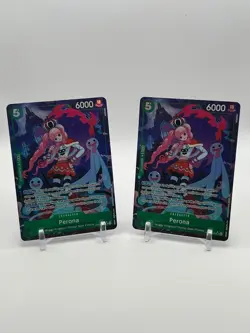 One Piece Perona SR 2-Card Set Alt Art OP14-033 The Azure Sea's Seven English - Image 1