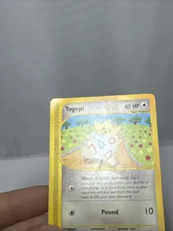 (Lot of 2) Togepi 114/147 Pokemon Card Aquapolis 2002 Regular Vintage LP & MP - Image 3