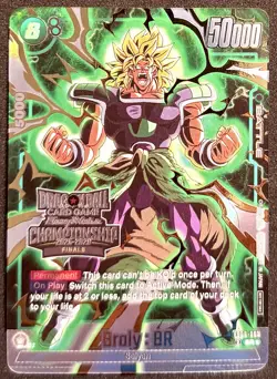 Broly FB06-063 Top 64 Alt-Art Card Dragon Ball Fusion World Championship 2025 NM - Image 1