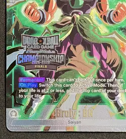 Broly FB06-063 Top 64 Alt-Art Card Dragon Ball Fusion World Championship 2025 NM - Image 5