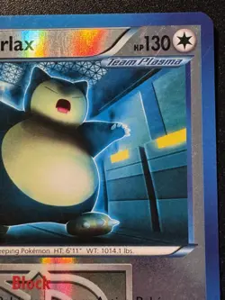 Snorlax 101/135 B&W Plasma Storm Pokemon Card Reverse Holo Foil Rare MP - Image 4