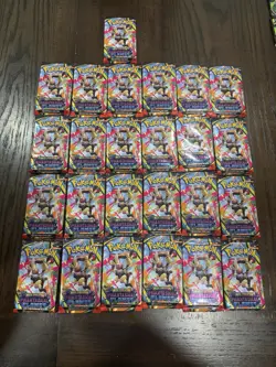 Pokemon Phantasmal Flames Trading Card Game Booster Pack Lot - 25 Packs - Image 1