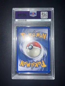 Pokemon 1999 Fossil Hitmonlee Holo Card #7 PSA 8 First Edition - Image 2