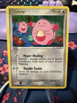 Chansey Reverse Holo Stamped EX Unseen Forces 20/115 Rare Card Pokemon TCG - Image 1