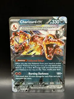 Charizard ex 054/091 - Pokemon Paldean Fates Card - NM - Image 1