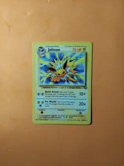 Jolteon 20/64 Jungle Unlimited 1999 Pokemon Vintage Non holo LP Lightly Played - Image 1