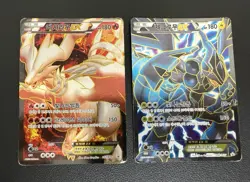 2013 RESHIRAM ZEKROM BW Book Promo EX Full Art Korean Card B&W Rare 057/bw - Image 2