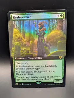 MTG - Realmwalker - FOIL EXTENDED ART - Creature Shapeshifter - KHM #366 - Rare - Image 1