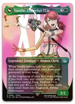 Vanille, Cheerful l'Cie (Borderless) #392 (Foil) NM Final Fantasy FIN Magic MTG - Image 1