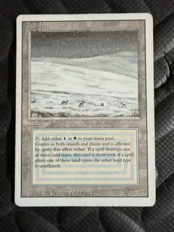 MAGIC: THE GATHERING REVISED TUNDRA LP/MP (see pics) - Image 1
