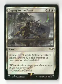 Deploy to the Front (Surge Foil) Universes Beyond: Warhammer 40,000 #184 Rare - Image 1