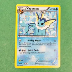 Pokemon Card Promo #BW89 - VAPOREON (holo-foil) *NM/PL* - Image 1