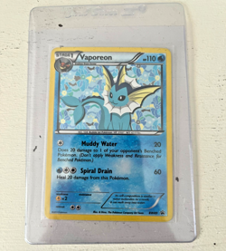 Pokemon Vaporeon TCG Black White Holo Promo Card BW89 - Image 1