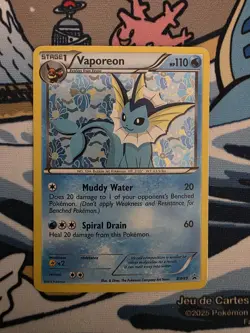 Pokemon Vaporeon TCG Black White Holo Promo Card BW89 - Image 1